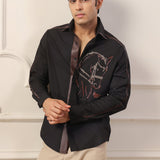 Regal Horse Embroidered Shirt