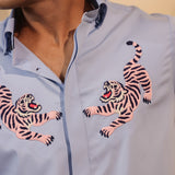 Twin Tiger Sky Blue Shirt