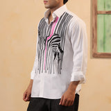 Zebra Trails Cotton Shirt