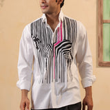 Zebra Trails Cotton Shirt