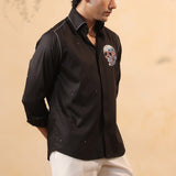 Skull Noir Embellished Shirt