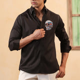 Skull Noir Embellished Shirt