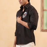 Skull Noir Embellished Shirt