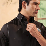 Skull Noir Embellished Shirt