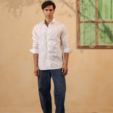 Pastel Circuit Embroidered Shirt