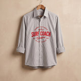 Surf Coach Embroidered Stripe Shirt