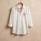 HEART EMBROIDERY SHIRT