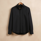 Black Noir Grid Handwork Shirt