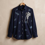 SPACE STARLIT EMBROIDERY SHIRT