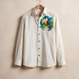 Hornbill hand painted shirt