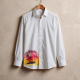 Beach vibe hand painted shirt