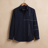 LINE EMBROIDERY SHIRT