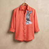 Bingo Zebra hand painted shirt