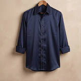 Dark blue thread detailing shirt