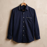 MIDNIGHT INDIGO COTTON SHIRT