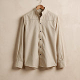 Sandstone Mandarin Collar Shirt