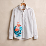 Flamingo Hand Painted Shirt