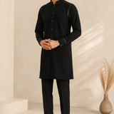 Vigaro Leather-Detailing Kurta