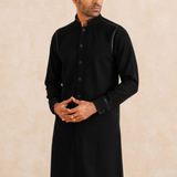 Vigaro Leather-Detailing Kurta