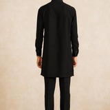 Vigaro Leather-Detailing Kurta